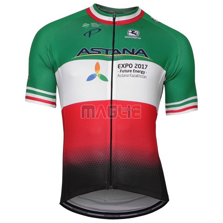 Maglia Astana Campione Italia Manica Corta 2018